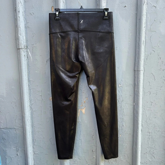 Birds Papaya X Knix Faux Leather Leggings,  size M - Picture 5 of 11